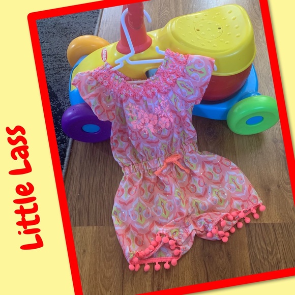 Little Lass Other - 🌺2 for $12🌺Little Lass baby girl shortall 12M Little Lass Other - 🌺2 for $12🌺Little Lass baby girl shortall 12M